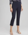 Chico's Juliet Straight Cropped Pants In Blue Size 14 |  In Dark Blue