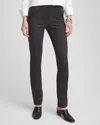 Chico's Juliet Tonal Check Pants In Black Size 14 |  In Black
