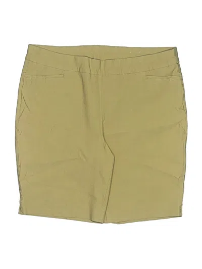 Pre-owned Chico's Khaki Shorts In Gold