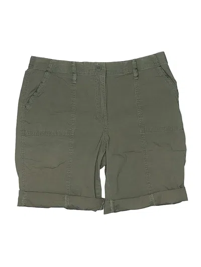 Pre-owned Chico's Khaki Shorts In Green