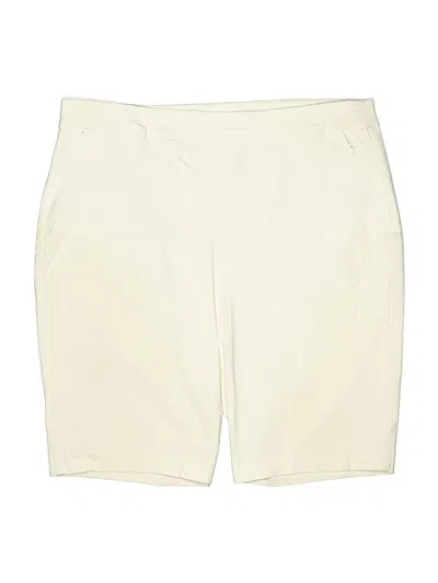 Pre-owned Chico's Khaki Shorts In Ivory