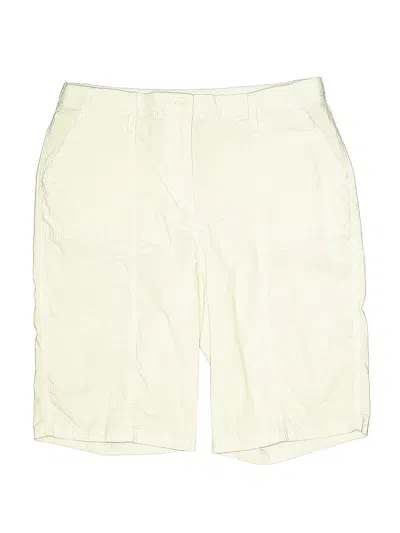 Pre-owned Chico's Khaki Shorts In White