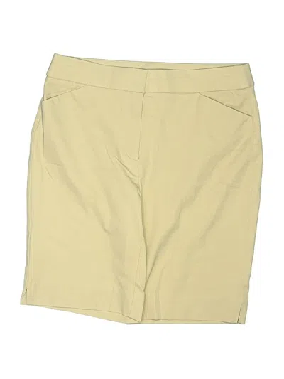 Pre-owned Chico's Khaki Shorts In Yellow
