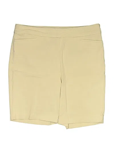 Pre-owned Chico's Khaki Shorts In Yellow