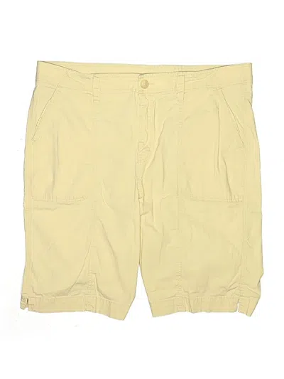 Pre-owned Chico's Khaki Shorts In Yellow