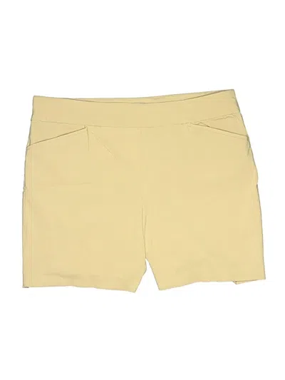 Pre-owned Chico's Khaki Shorts In Yellow