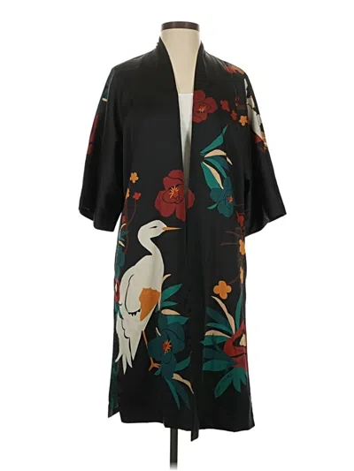 Pre-owned Chico's Kimono In Black