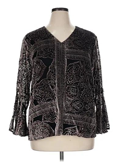 Pre-owned Chico's Kimono In Black