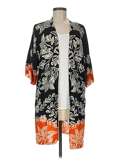 Pre-owned Chico's Kimono In Black