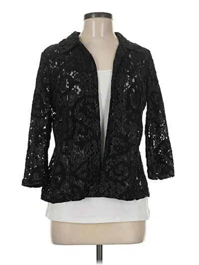 Pre-owned Chico's Kimono In Black
