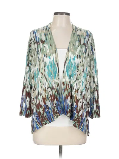 Pre-owned Chico's Kimono In Blue