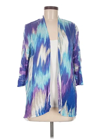 Pre-owned Chico's Kimono In Blue