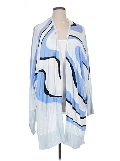Pre-owned Chico's Kimono In Blue