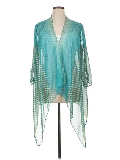 Pre-owned Chico's Kimono In Blue