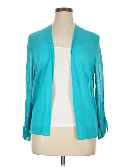 Pre-owned Chico's Kimono In Blue