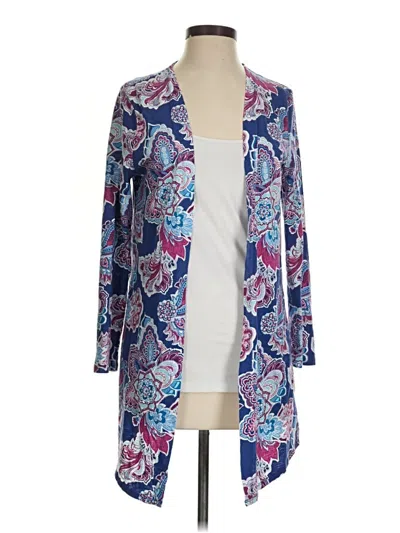 Pre-owned Chico's Kimono In Blue