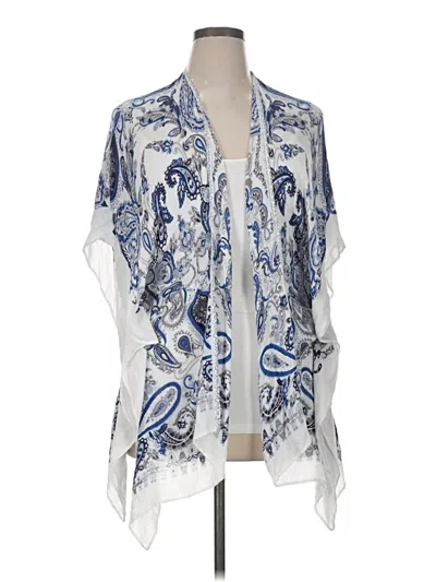 Pre-owned Chico's Kimono In Blue