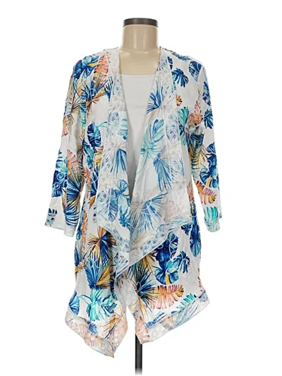 Pre-owned Chico's Kimono In Blue