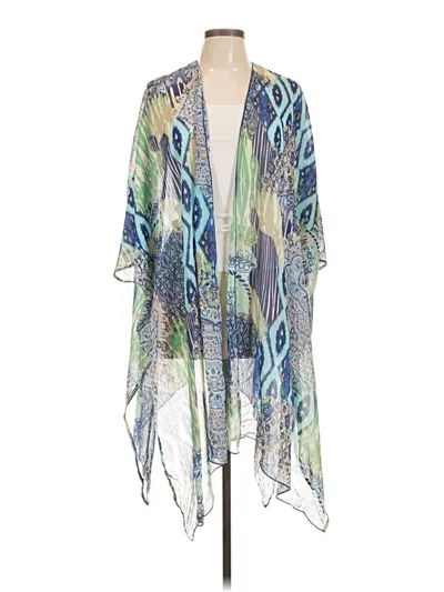 Pre-owned Chico's Kimono In Blue