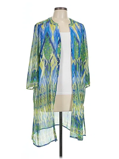 Pre-owned Chico's Kimono In Blue