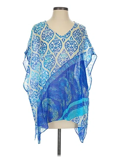 Pre-owned Chico's Kimono In Blue