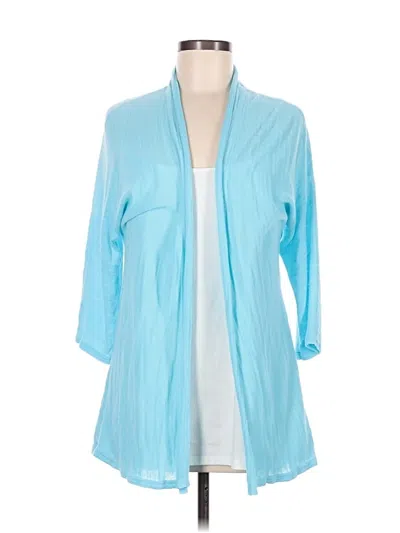 Pre-owned Chico's Kimono In Blue