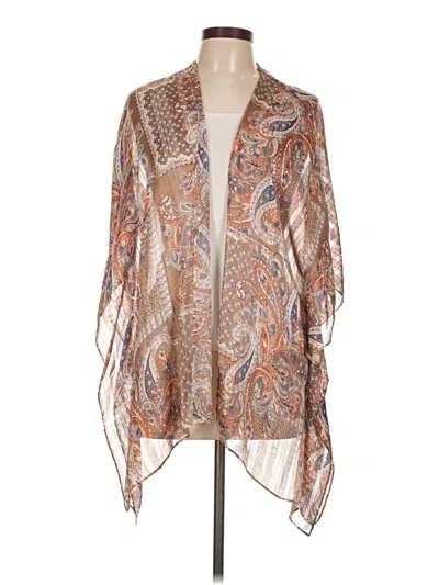 Pre-owned Chico's Kimono In Brown