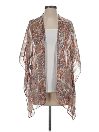 Pre-owned Chico's Kimono In Brown