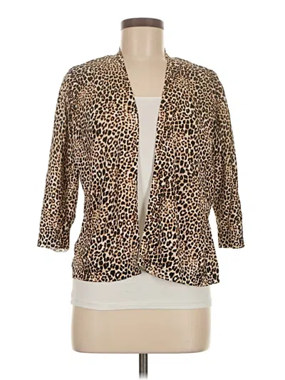 Pre-owned Chico's Kimono In Brown