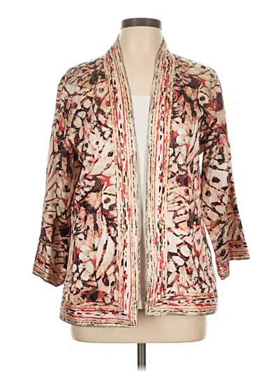Pre-owned Chico's Kimono In Brown