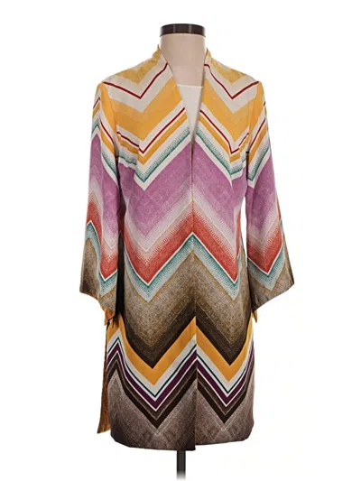 Pre-owned Chico's Kimono In Brown