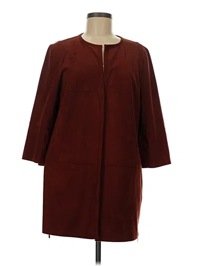 Pre-owned Chico's Kimono In Burgundy