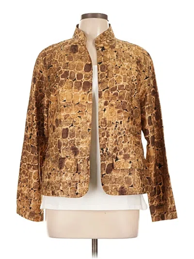 Pre-owned Chico's Kimono In Gold