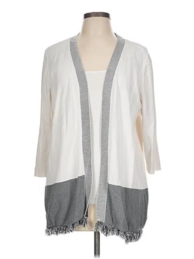 Pre-owned Chico's Kimono In Gray