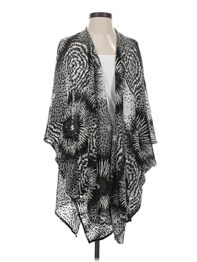 Pre-owned Chico's Kimono In Gray