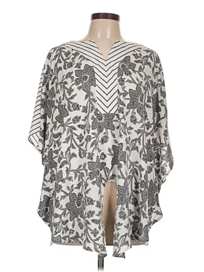 Pre-owned Chico's Kimono In Gray