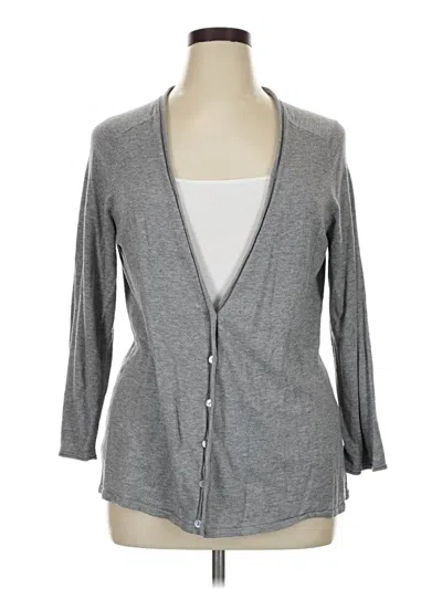 Pre-owned Chico's Kimono In Gray
