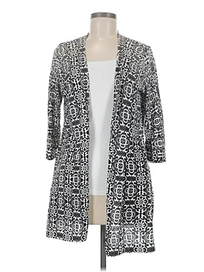 Pre-owned Chico's Kimono In Gray