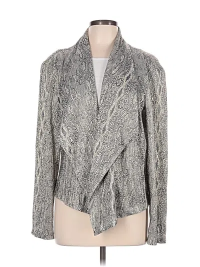 Pre-owned Chico's Kimono In Gray