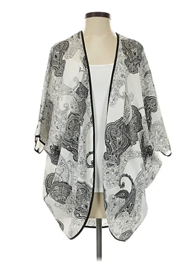 Pre-owned Chico's Kimono In Gray
