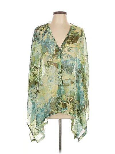 Pre-owned Chico's Kimono In Green