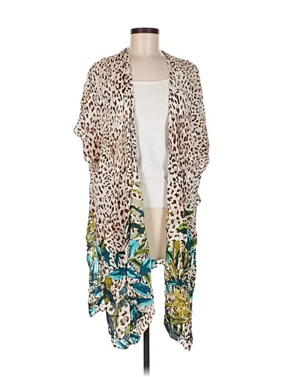 Pre-owned Chico's Kimono In Green