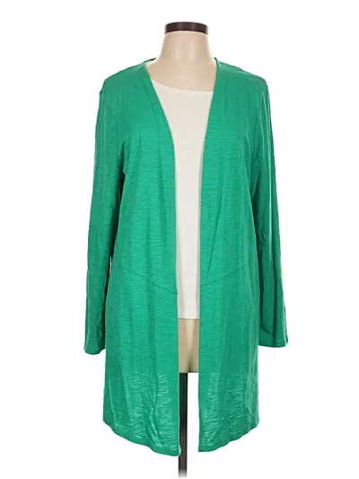 Pre-owned Chico's Kimono In Green