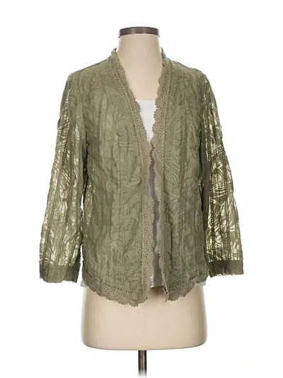 Pre-owned Chico's Kimono In Green