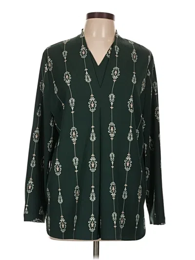 Pre-owned Chico's Kimono In Green