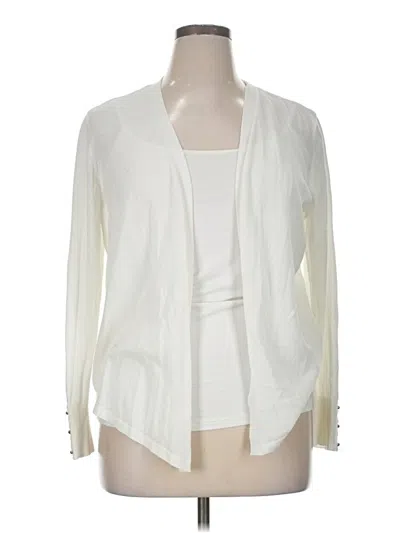 Pre-owned Chico's Kimono In Ivory