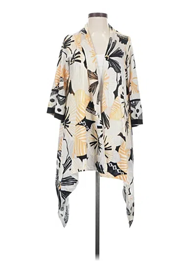 Pre-owned Chico's Kimono In Ivory