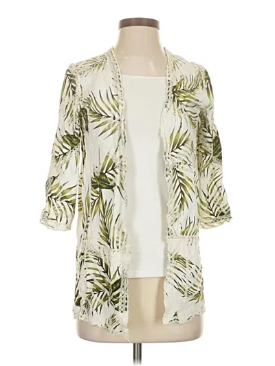 Pre-owned Chico's Kimono In Ivory