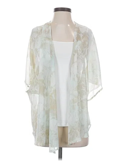 Pre-owned Chico's Kimono In Ivory