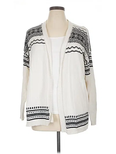 Pre-owned Chico's Kimono In Ivory